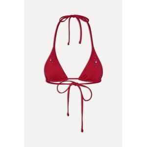 Frankies Bikinis Paradise Halter Bikini Top | Valentine Red | XS | NWT